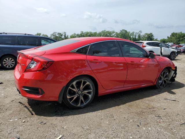 2HGFC2F81LH593282 - 2020 HONDA CIVIC SPORT 红色 照片 3
