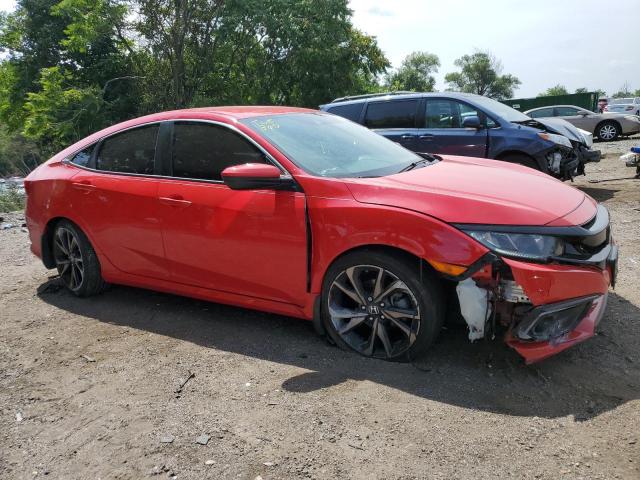 2HGFC2F81LH593282 - 2020 HONDA CIVIC SPORT 红色 照片 4