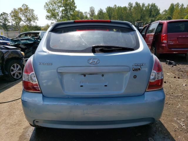 KMHCM3AC3AU169866 - 2010 HYUNDAI ACCENT GS BLUE BLUE photo 6