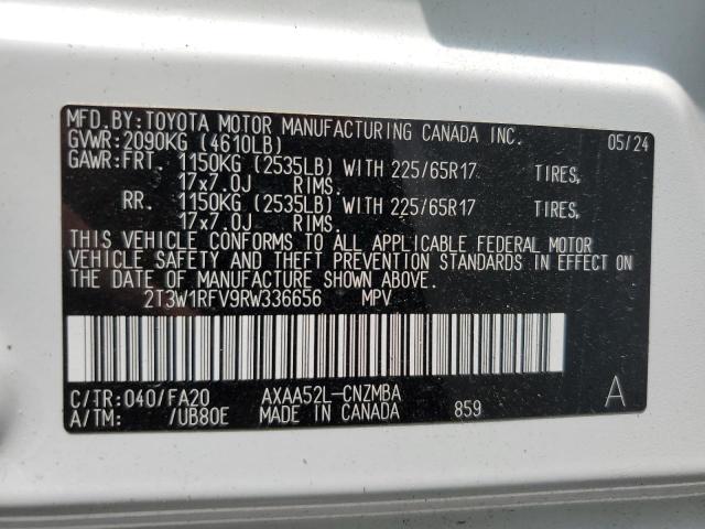 2T3W1RFV9RW336656 - 2024 TOYOTA RAV4 XLE 白色 照片 13