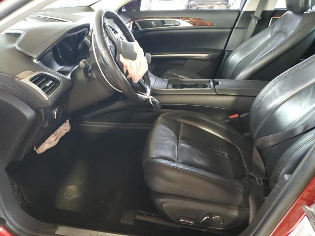 3LN6L2J94ER811068 - 2014 LINCOLN MKZ RED photo 7