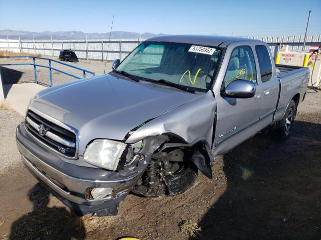 5TBBT44182S220411 - 2002 TOYOTA TUNDRA ACCESS CAB SILVER photo 2