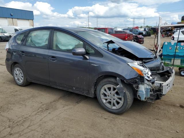 JTDZN3EUXC3143949 - 2012 TOYOTA PRIUS V GRAY photo 4