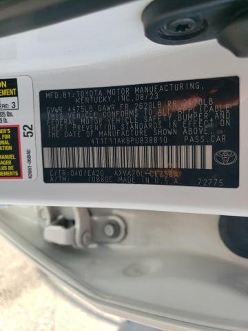 4T1T11AK6PU838810 - 2023 TOYOTA CAMRY SE NIGHT SHADE WHITE photo 13