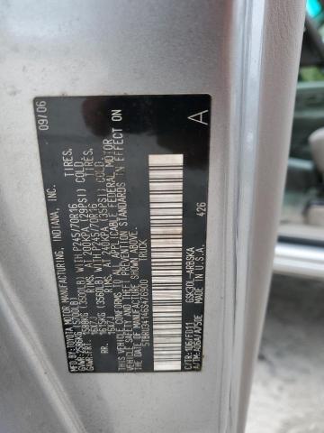 5TBRU34146S476900 - 2006 TOYOTA TUNDRA ACCESS CAB SR5 SILVER photo 12