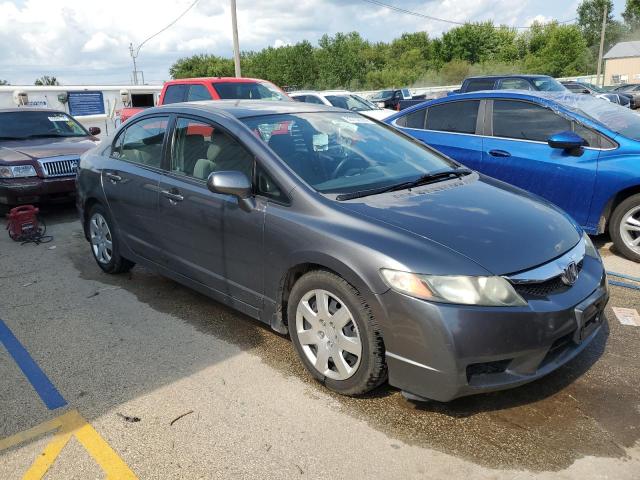 2HGFA16519H314654 - 2009 HONDA CIVIC LX GRAY photo 4