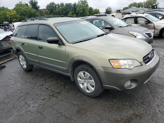 4S4BP61CX77322027 - 2007 SUBARU LEGACY OUTBACK 2.5I GREEN photo 4