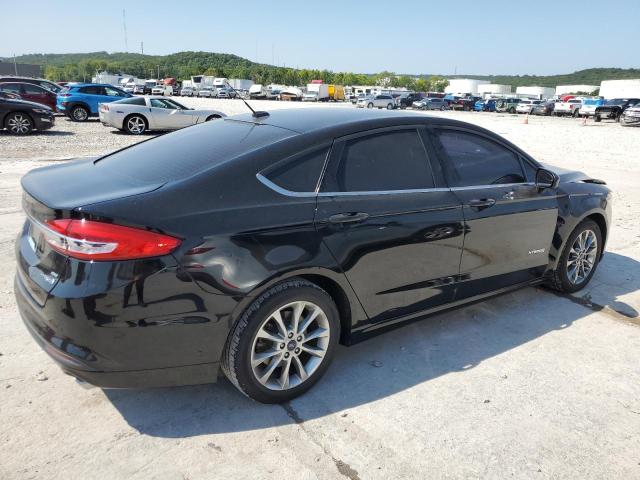 3FA6P0LU1HR287922 - 2017 FORD FUSION SE HYBRID BLACK photo 3