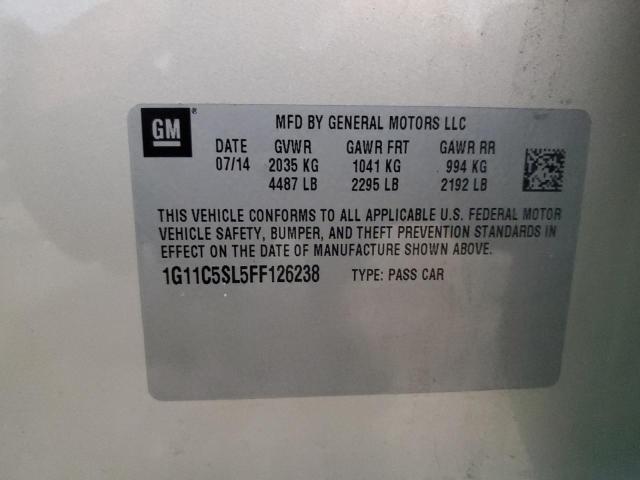 1G11C5SL5FF126238 - 2015 CHEVROLET MALIBU 1LT 棕色 照片 13