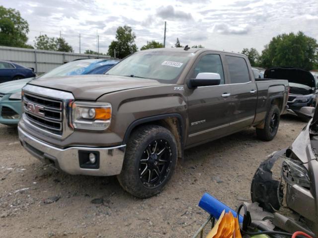 3GTU2VEC3EG449459 - 2014 GMC SIERRA K1500 SLT BROWN photo 1