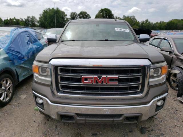 3GTU2VEC3EG449459 - 2014 GMC SIERRA K1500 SLT BROWN photo 5