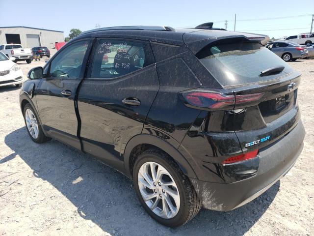 1G1FY6S08P4130154 - 2023 CHEVROLET BOLT EUV LT BLACK photo 2