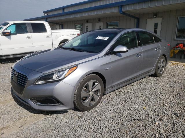 KMHE34L18HA051918 - 2017 HYUNDAI SONATA HYBRID GRAY photo 1