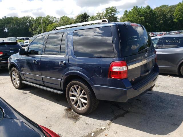 1FMJU2AT8FEF10388 - 2015 FORD EXPEDITION LIMITED BLUE photo 2