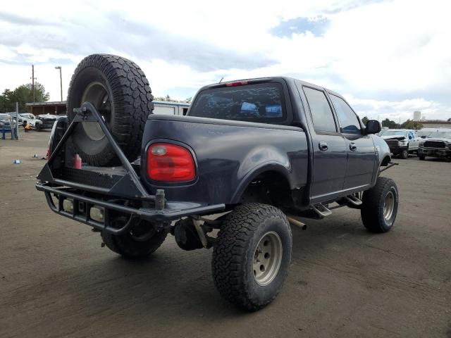 1FTRW08L11KB09657 - 2001 FORD F-150 SUPERCREW BLUE photo 3