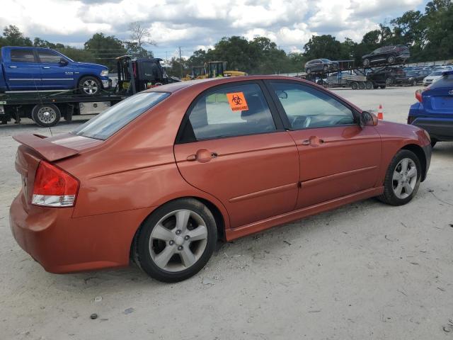 KNAFE221095024194 - 2009 KIA SPECTRA EX ORANGE photo 3