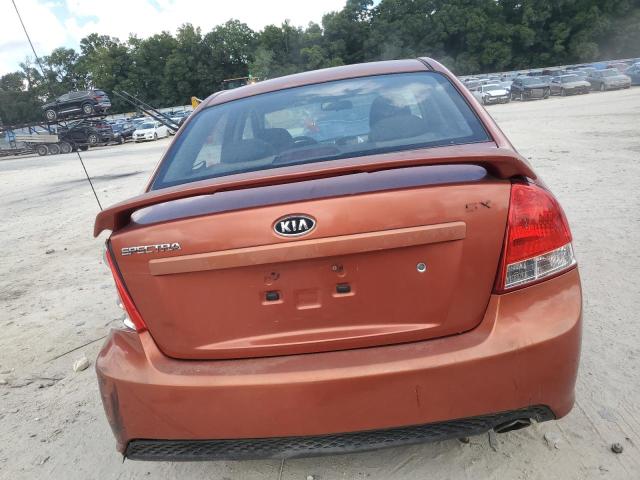 KNAFE221095024194 - 2009 KIA SPECTRA EX ORANGE photo 6