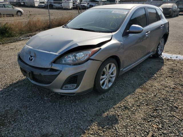 JM1BL1H66A1244696 - 2010 MAZDA MAZDA3 S SILVER photo 2