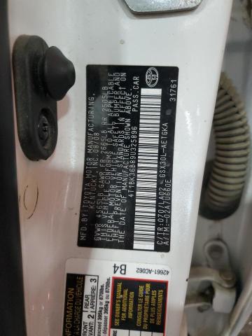 4T1BK36B89U325896 - 2009 TOYOTA AVALON XL 白色 照片 12