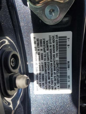 19XFC2F72GE244011 - 2016 HONDA CIVIC EX 石墨色 照片 12
