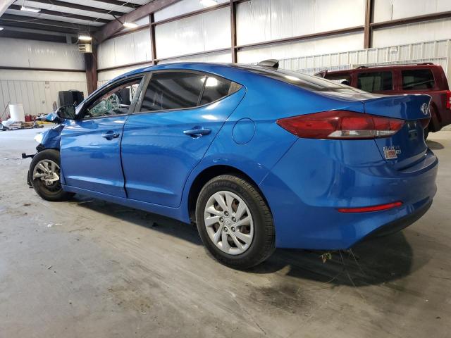 KMHD74LF8HU104241 - 2017 HYUNDAI ELANTRA SE BLUE photo 2