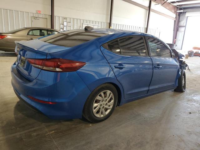 KMHD74LF8HU104241 - 2017 HYUNDAI ELANTRA SE BLUE photo 3