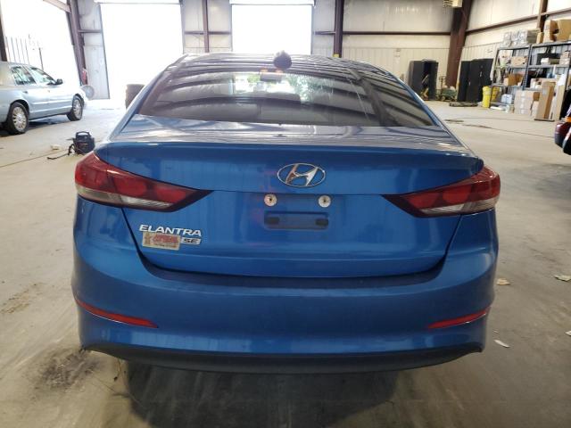 KMHD74LF8HU104241 - 2017 HYUNDAI ELANTRA SE BLUE photo 6