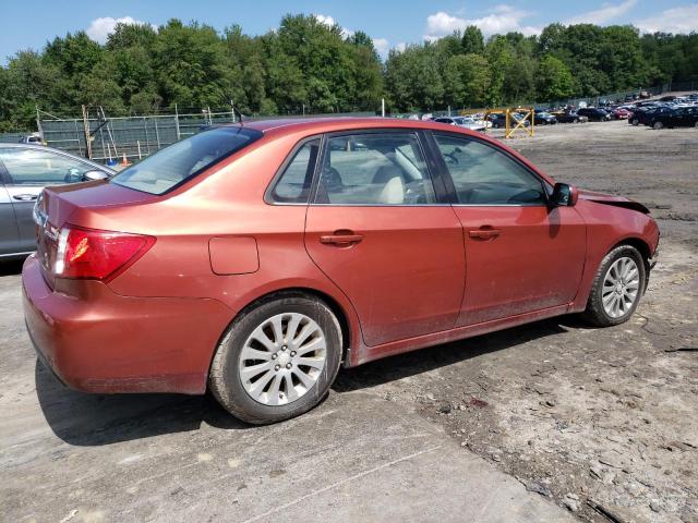 JF1GE60659H521291 - 2009 SUBARU IMPREZA 2.5I PREMIUM ORANGE photo 3