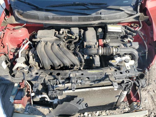 3N1CN7AP6KL839940 - 2019 NISSAN VERSA S 勃艮第红 照片 11