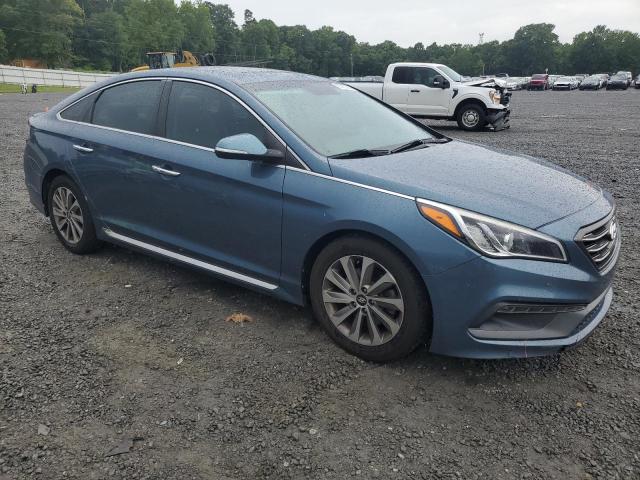 5NPE34AF4GH371926 - 2016 HYUNDAI SONATA SPORT BLUE photo 4