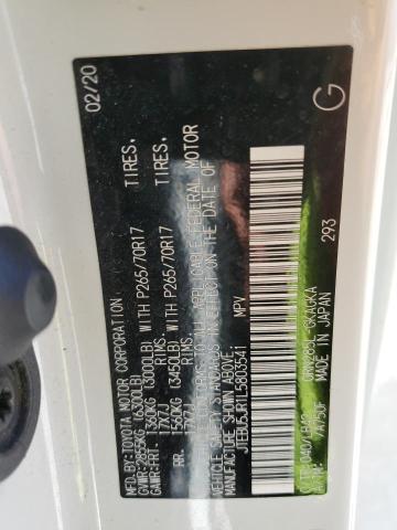 JTEBU5JR1L5803541 - 2020 TOYOTA 4RUNNER SR5/SR5 PREMIUM 白色 照片 14