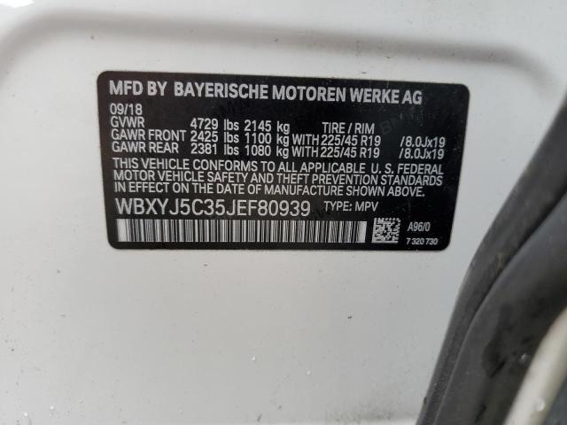WBXYJ5C35JEF80939 - 2018 BMW X2 XDRIVE28I WHITE photo 14