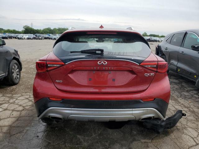 SJKCH5CR5HA022740 - 2017 INFINITI QX30 BASE RED photo 6