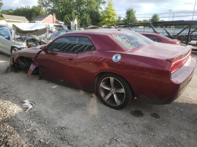 2C3CDYAGXEH218370 - 2014 DODGE CHALLENGER SXT RED photo 2