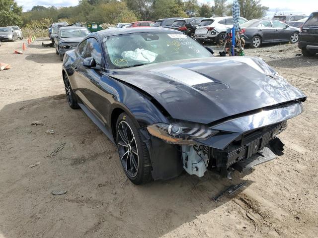 1FA6P8TH4M5138340 - 2021 FORD MUSTANG BLUE photo 1