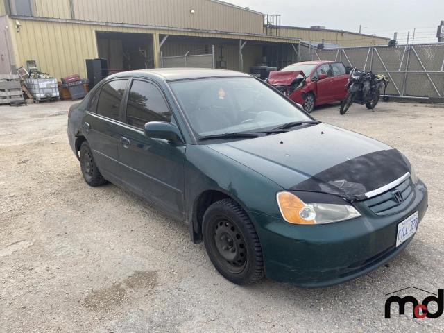 2HGES16651H938866 - 2001 HONDA CIVIC LX GREEN photo 4