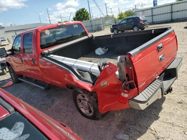 1FTWW3BR2AEA31504 - 2010 FORD F350 SUPER DUTY RED photo 2