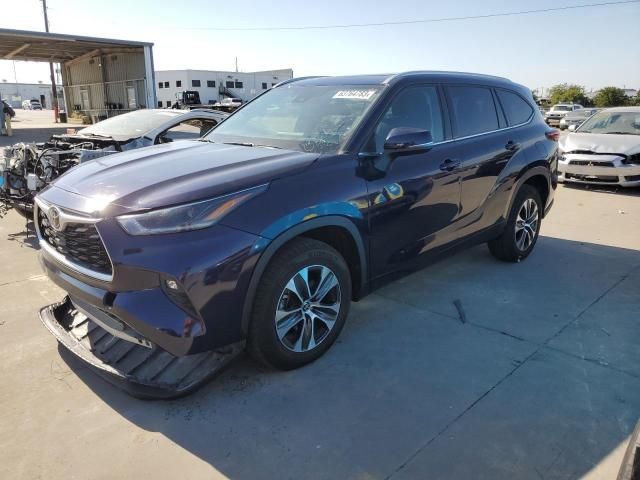 5TDGZRAH0NS110421 - 2022 TOYOTA HIGHLANDER XLE Mavi foto 1