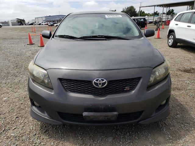 1NXBU40E99Z075927 - 2009 TOYOTA COROLLA BASE GRAY photo 5