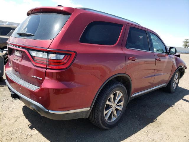 1C4RDJDG2FC851085 - 2015 DODGE DURANGO LIMITED RED photo 3