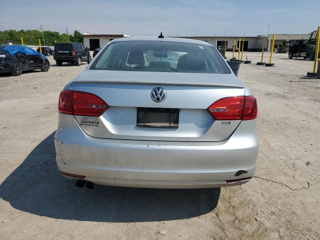 3VWLL7AJ1EM420999 - 2014 VOLKSWAGEN JETTA TDI SILVER photo 6