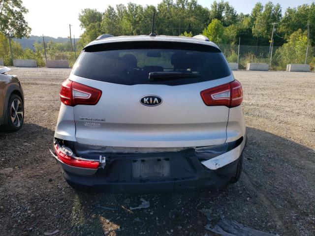 KNDPB3A22C7178109 - 2012 KIA SPORTAGE BASE SILVER photo 6