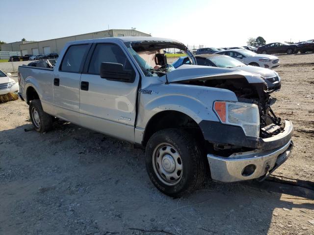 1FTFW1CT7DKD43256 - 2013 FORD F150 SUPERCREW SILVER photo 4
