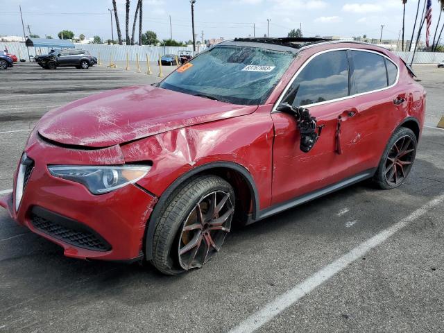 ZASFAKRNXJ7C15094 - 2018 ALFA ROMEO STELVIO TI LUXURY RED photo 1