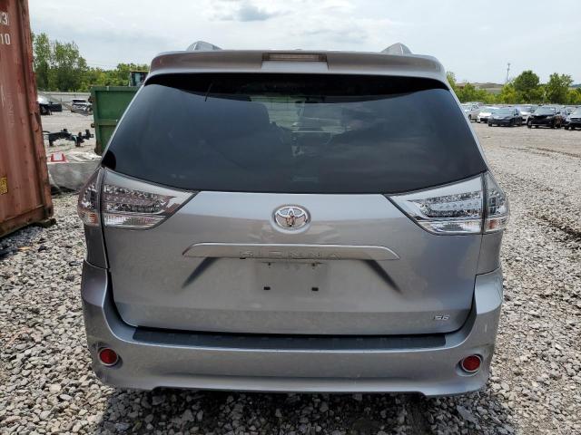 5TDXK3DC9DS377489 - 2013 TOYOTA SIENNA SPORT SILVER photo 6