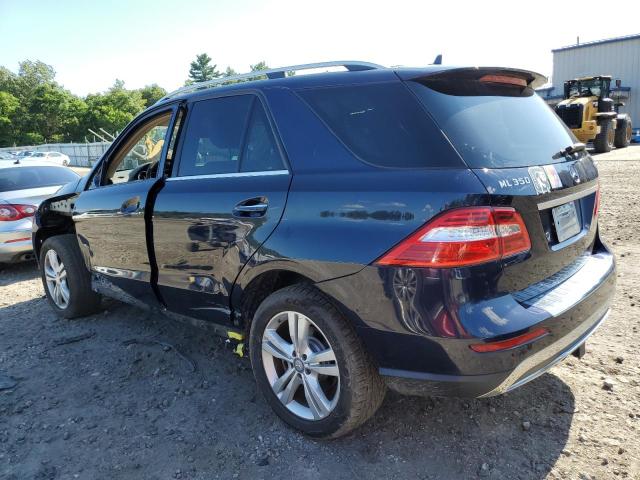 4JGDA5HB5EA412378 - 2014 MERCEDES-BENZ ML 350 4MATIC BLUE photo 2