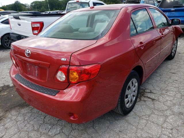 JTDBL40E19J033597 - 2009 TOYOTA COROLLA BASE RED photo 3