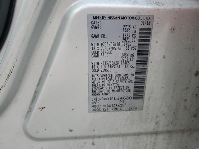 5N1DR2MNXJC634680 - 2018 NISSAN PATHFINDER S Сріблястий фото 13