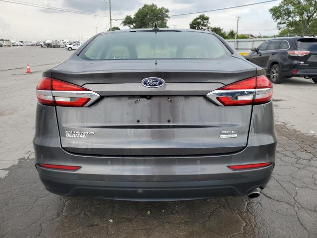 3FA6P0CD3KR138452 - 2019 FORD FUSION SEL ნაცრისფერი ფოტო 6