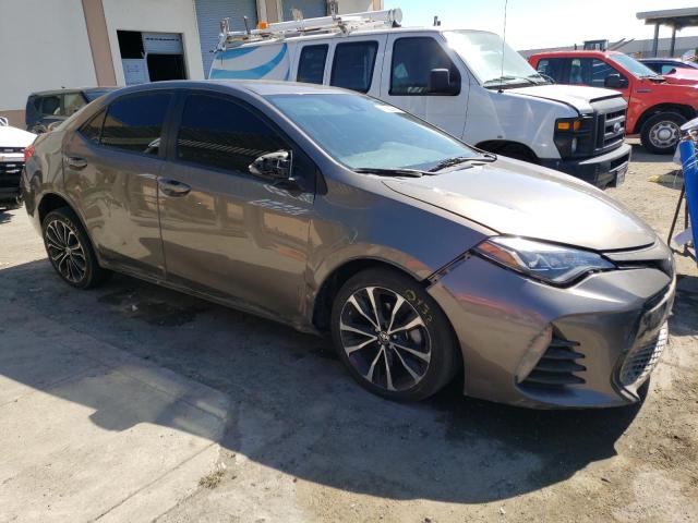 2T1BURHE6HC781237 - 2017 TOYOTA COROLLA L GRAY photo 4